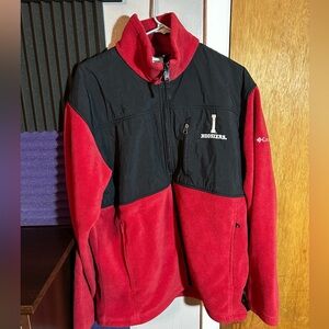 vintage Columbia mens Indiana university iu hoosiers fleece large jacket